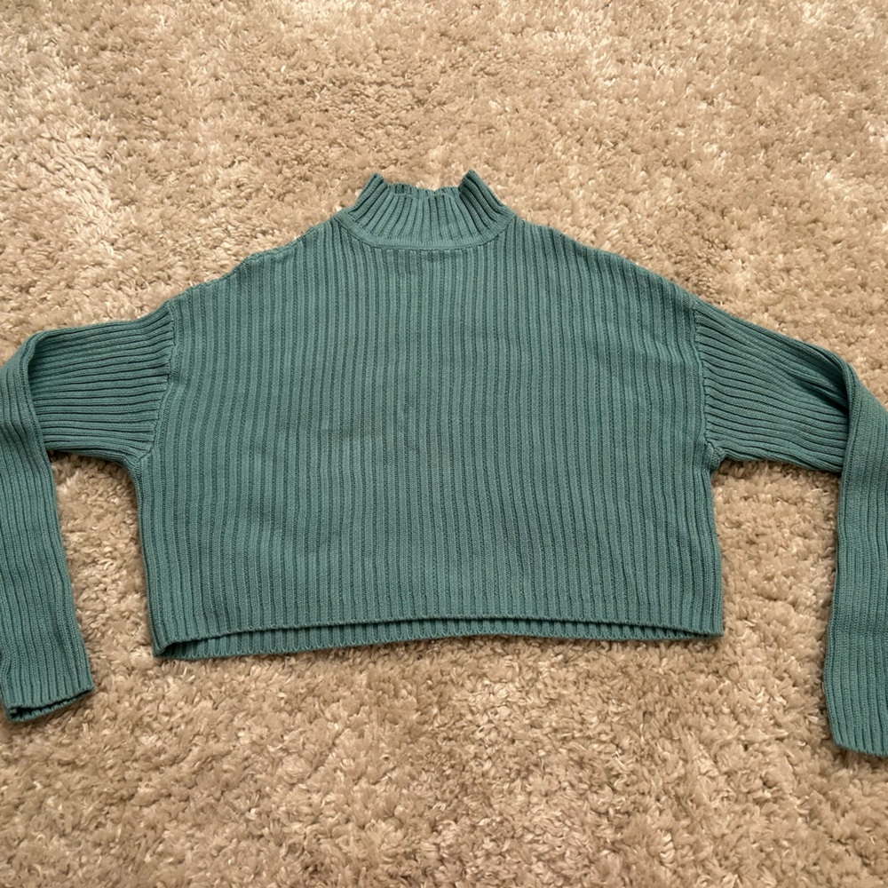 Teal short turtle neck- LA Hearts size Large.